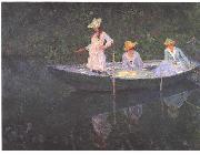 Claude Monet En Norvegienne. La barque a Giverny Spain oil painting artist